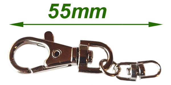 Snap hook and swivel 55mm