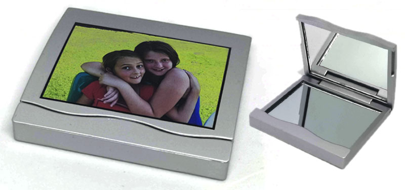 Printed Square Compact Mirror