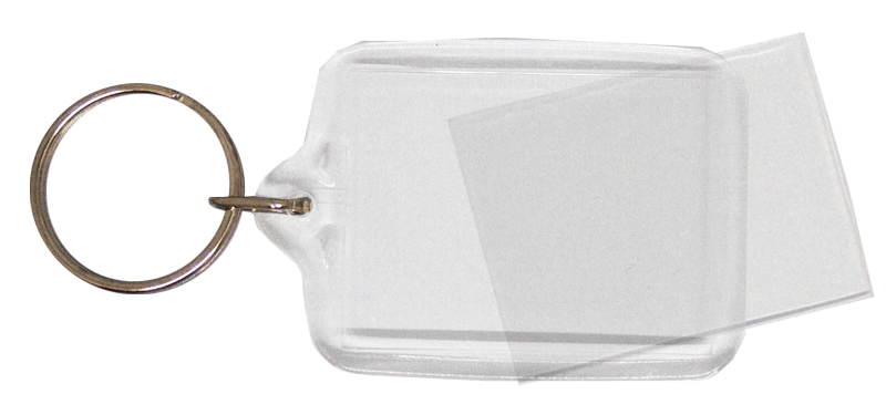 Blank Acrylic Keyring (31mm X 41mm)