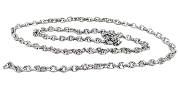 Chain, Stainless steel, 1.0, sold per meter