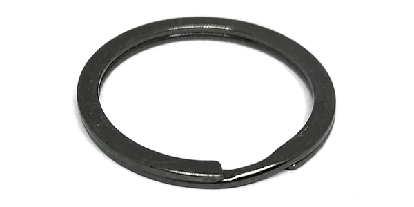 Split ring Flat (30mm) Gun-Metal Black colour
