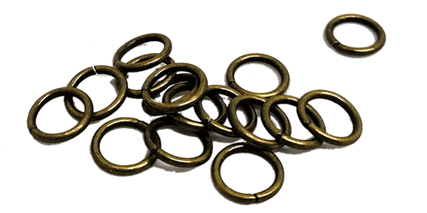 Jump ring 10mm, Antique-Brass