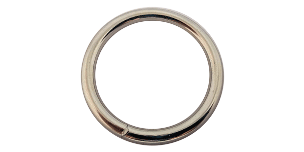 O Ring (50mm x 5mm) WELDED Stainless steel, Silver colour 