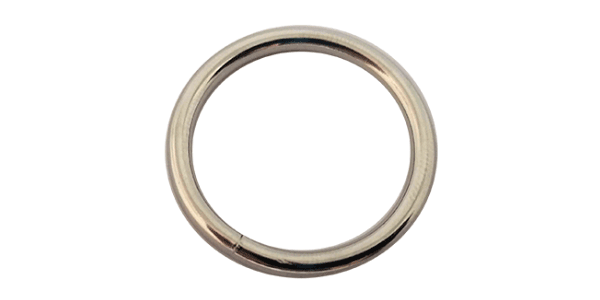 O Ring (40mm x 4mm) WELDED Silver colour