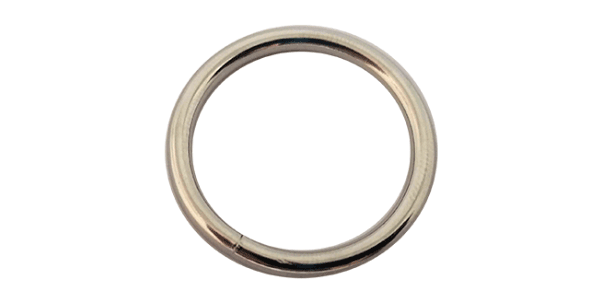 O Ring (40mm x 4mm) WELDED Silver colour 