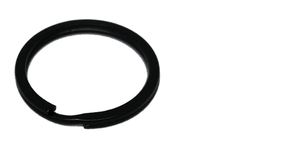 Split ring Flat (25mm) Black