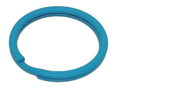 Split ring Flat (30mm) Light Blue