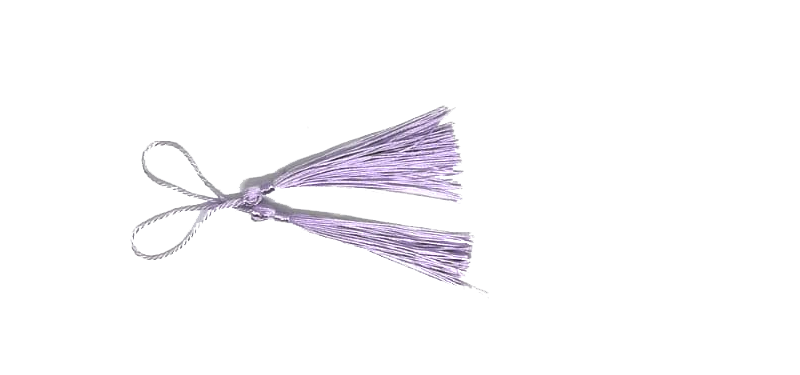 Light Purple Tassel, Thread 80mm with loop