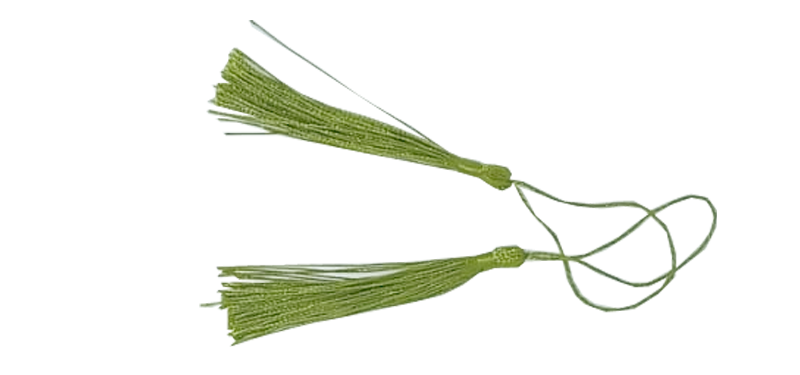 Olive Green Tassel - Thread 80mm with Loop