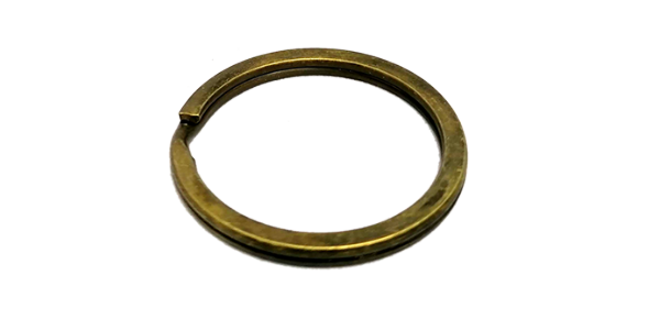 Split ring Flat (25mm) Antique Brass
