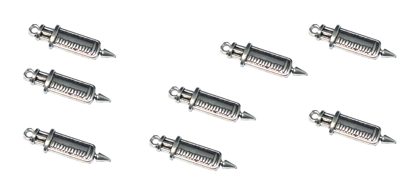Charm, 8 Identical syringe charms