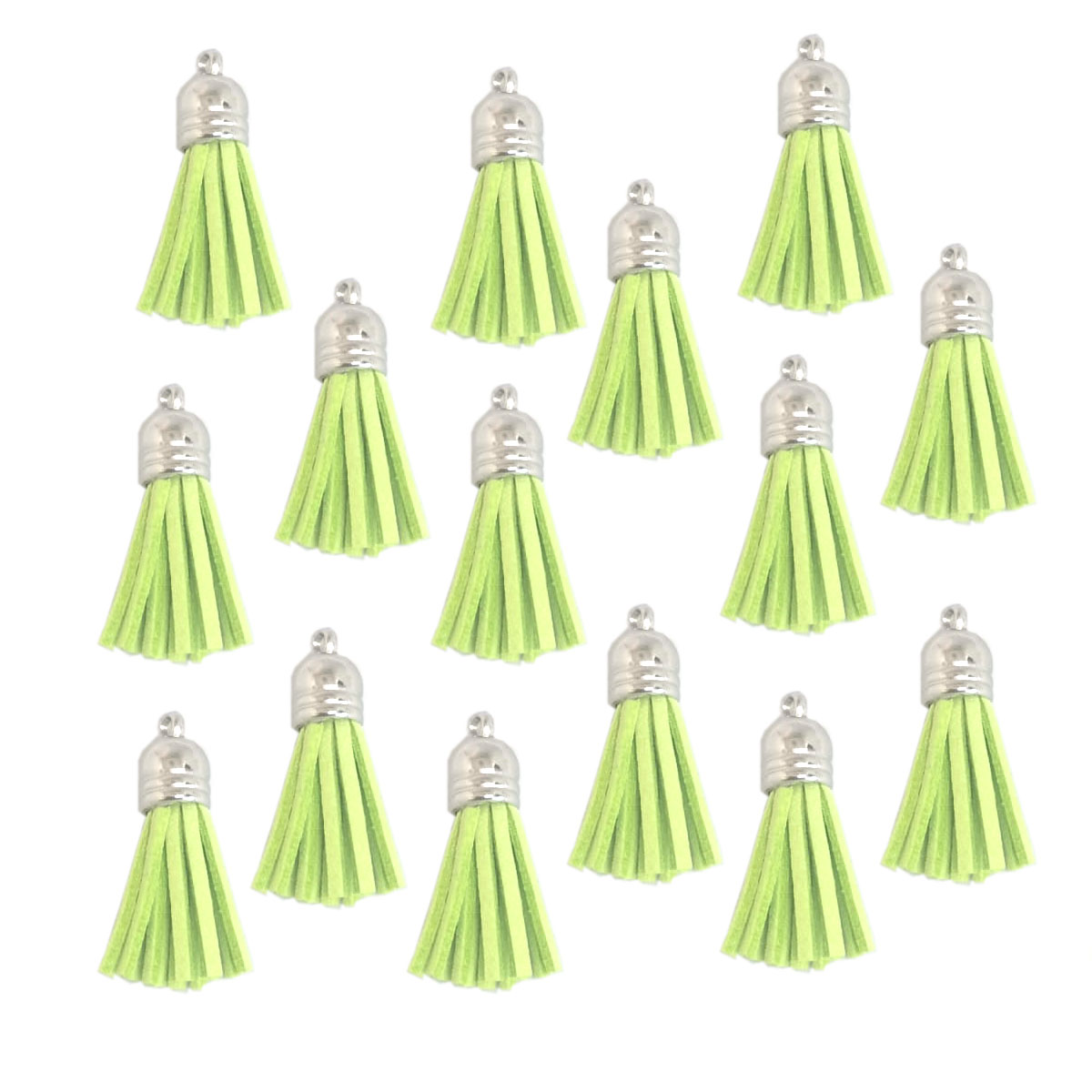 Tassel Lime with Silver cap