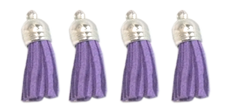 Tassel Purple with Silver cap