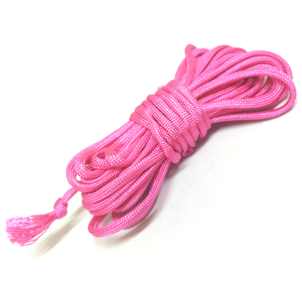 Round Braid, 4mm, Glitter Pink