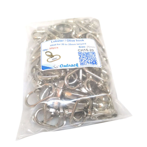 Lobster / Olive hook for strap (20 to 25mm)