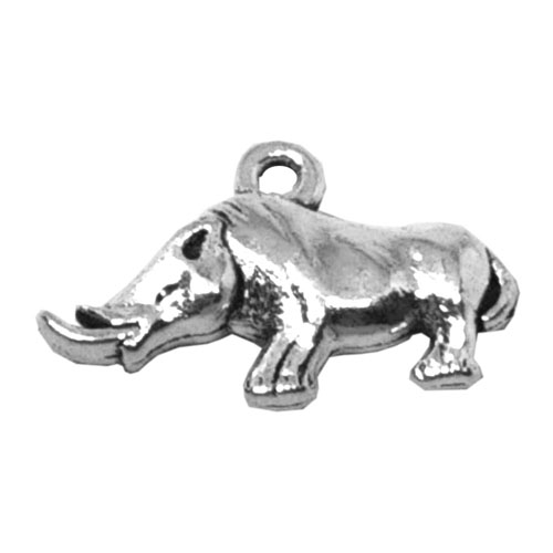 Charm, 4 Identical Rhinoceros charms