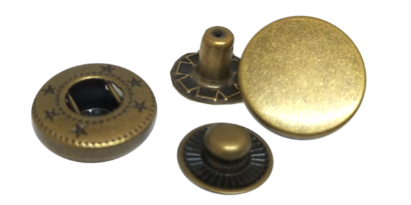 Press Stud 12.5mm Antique Brass
