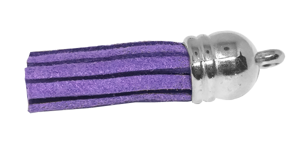 Tassel Purple with Silver cap
