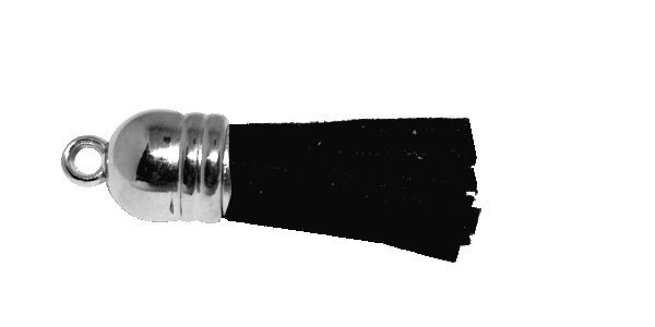 Tassel Black with Silver cap