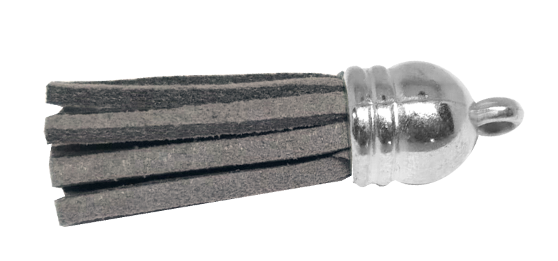 Tassel Grey with Silver cap
