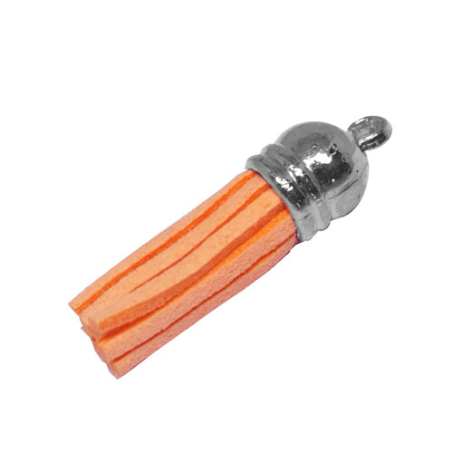 Tassel Orange with Silver cap