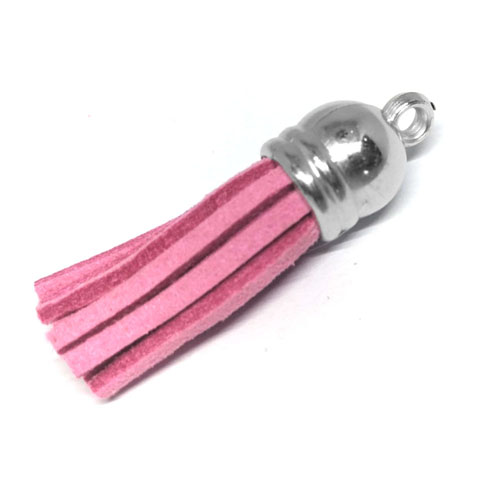 Tassel Rose Pink with Silver cap
