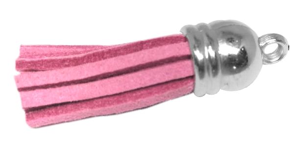Tassel Rose Pink with Silver cap
