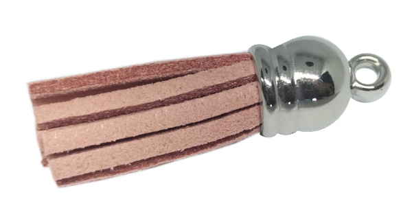 Tassel Wood Rose with Silver cap