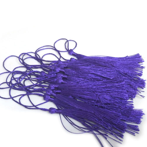 Tassel, Thread 80mm with loop, Indigo