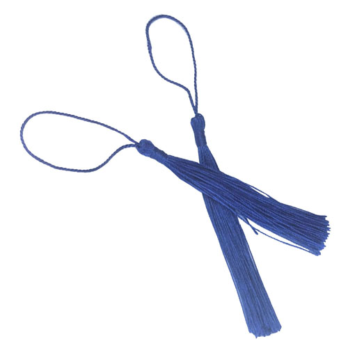 Royal Blue Tassel, Thread 80mm with loop
