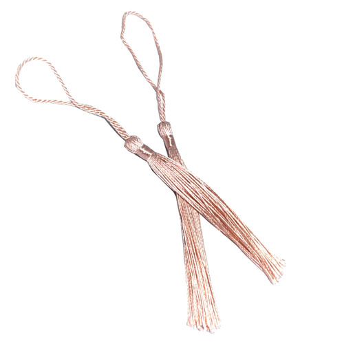 Peach Tassel, Thread 80mm with loop