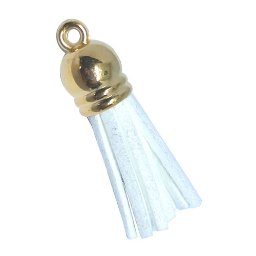 Tassel White with Golden cap