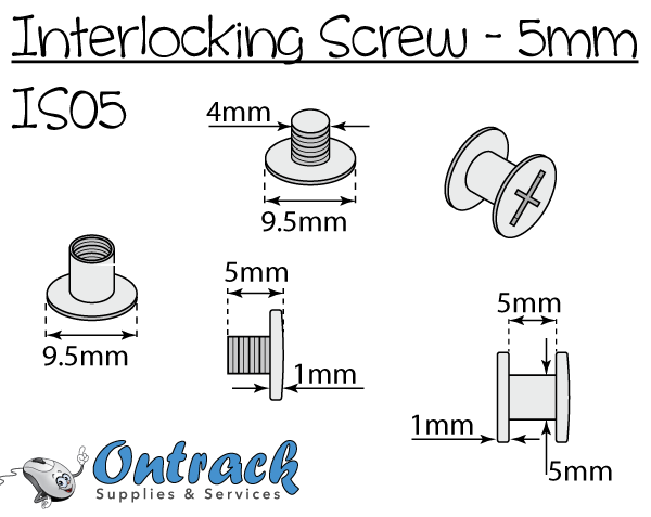 Interlocking screw 5mm