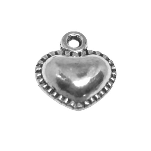 Charm, 3 Heart Charms - Embrace Affectionate Elegance