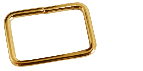 Rectangular loop (20mm) Gold