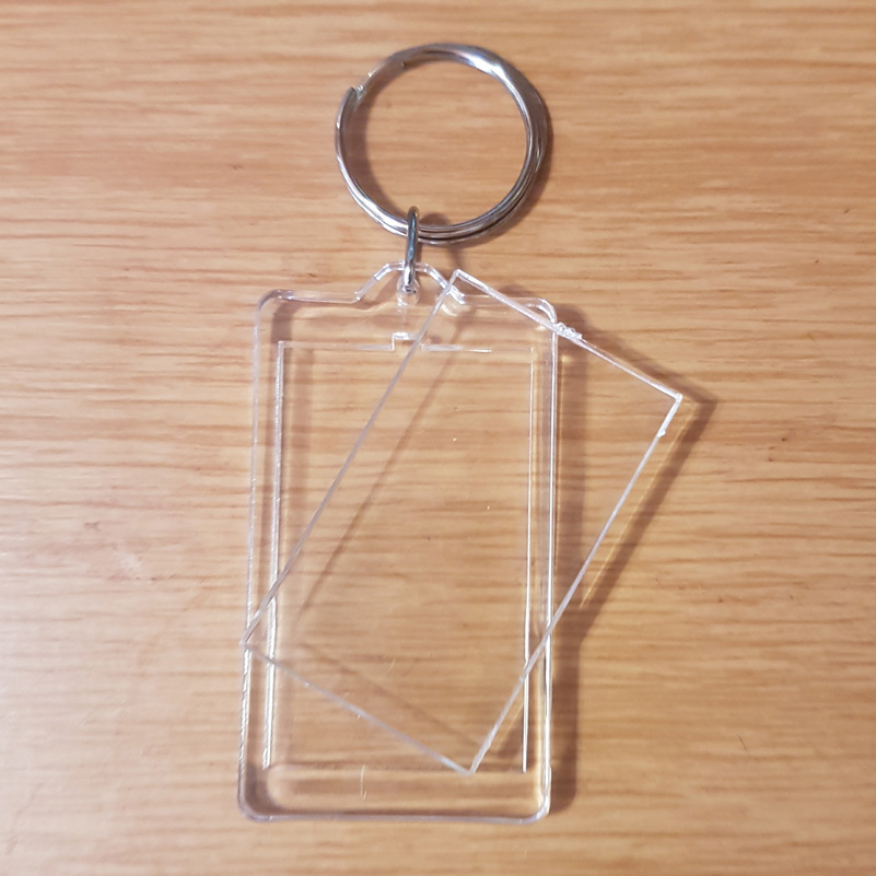 Blank Acrylic Keyring (30mm X 50mm)