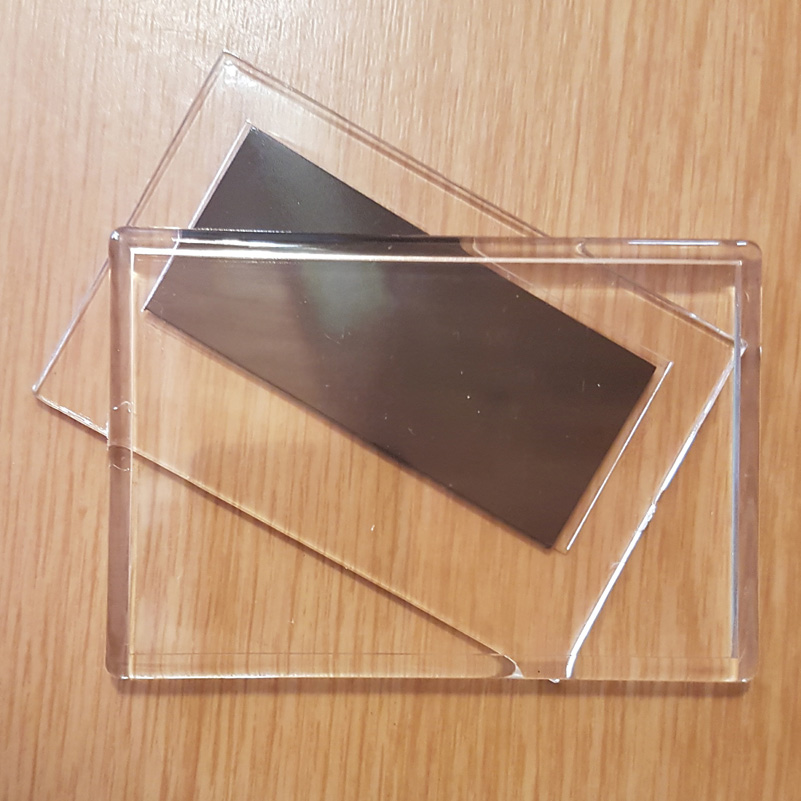 Blank Clip in Fridge Magnet (90mm X 58mm) Clear photo frame magnet