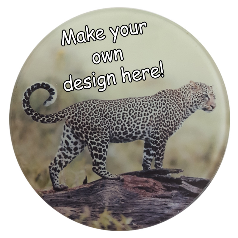 Printed Round Glass coaster