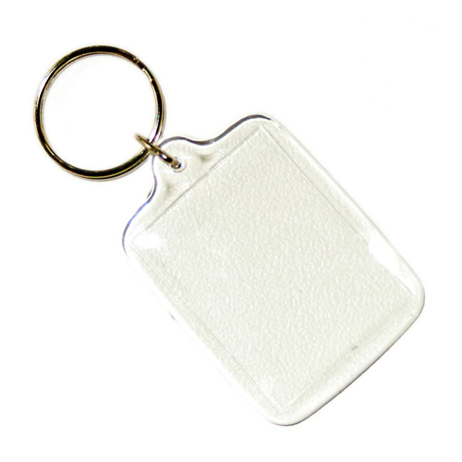 Blank Acrylic Keyring (31mm X 41mm)