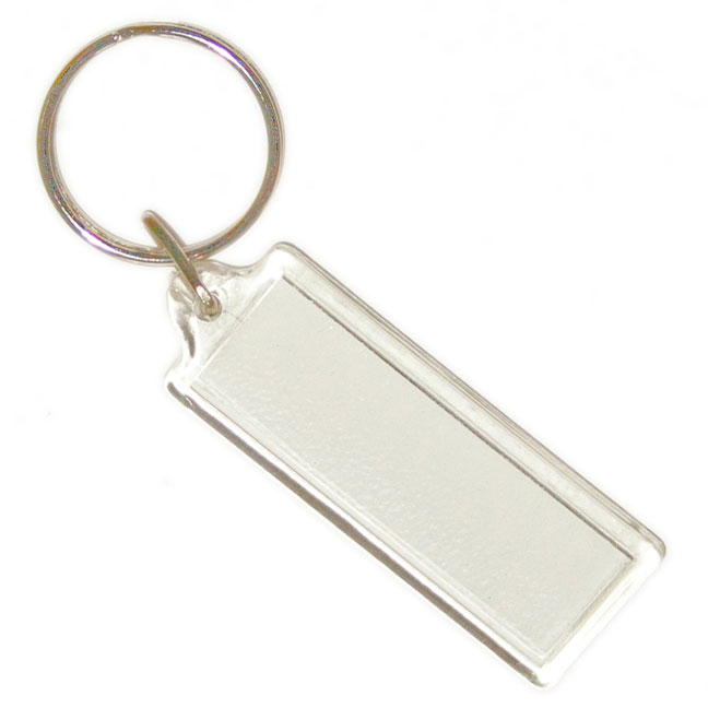 Blank Acrylic Keyring (15mm X 41mm)