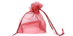Organza bag, 90x120mm, Red