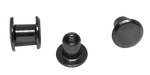 Interlocking screw 6mm, Metal Black