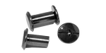 Interlocking screw 10mm, Metal Black