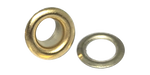Eyelet 4mm and washer, Copper, Golden colour