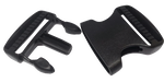 Buckle 50mm, Black, Quick release, Plastic