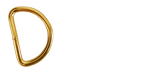 D-Ring (25mm, 3mm Thickness) Gold